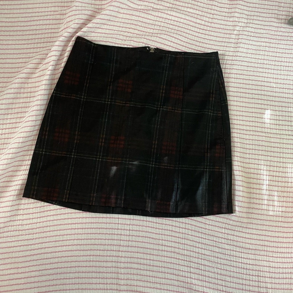 PLAID MINI SKIRT -H&M